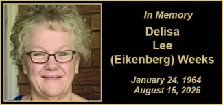 Memorial photo for Delisa Lee (Eikenberg) Weeks