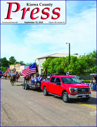 Photo of the week from the September 19, 2025, edition of the Kiowa County Press in Eads, Colorado - The 2025 Kiowa County Fair wrapped up Saturday with a parade, rodeo, and horse races - Chris Sorensen. Photo of the week from the September 19, 2025, edition of the Kiowa County Press in Eads, Colorado - The 2025 Kiowa County Fair wrapped up Saturday with a parade, rodeo, and horse races - Chris Sorensen.