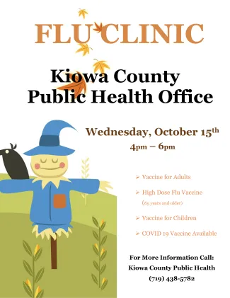 Advertisement for influenza vaccinations
