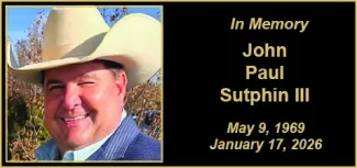Memorial photo for John Paul Sutphin III