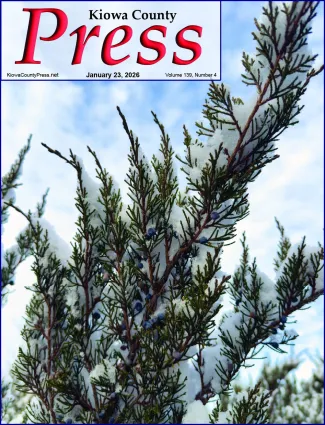 Photo of the week from the January 23, 2026, edition of the Kiowa County Press in Eads, Colorado -  More snow fell Monday than expected for many Kiowa County Residents. - Chris Sorensen.