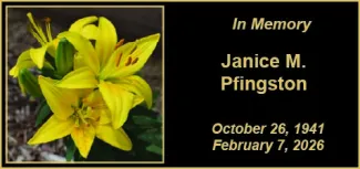 Memorial photo for Janice M. Pfingston
