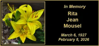 Memorial photo for Rita Jean Mousel