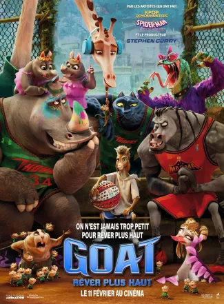 Movie poster for GOAT