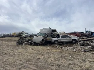 Vehicles involved in Tuesday's crash near Pueblo - CSP