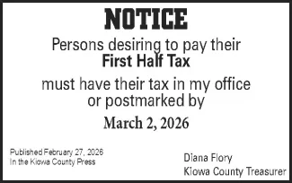 Advertisement for a tax warning