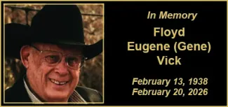 Memorial photo for Floyd Eugene (Gene) Vick