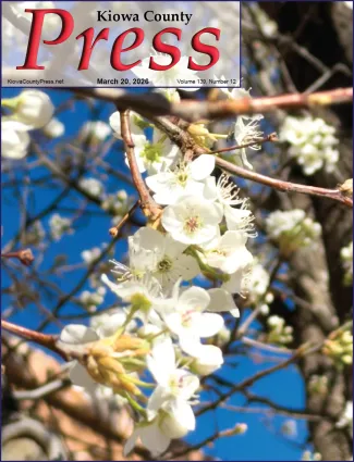Photo of the week from the March 20, 2026, edition of the Kiowa County Press in Eads, Colorado - Early blossoms continue in southeast Colorado - Chris Sorensen.