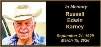 Memorial photo for Russell Edwin Karney