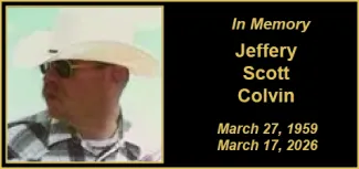Memorial photo for Jeffery Scott Colvin