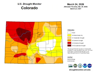 Colorado Drought Conditions - March 24, 2026 - National Drought Mitigation Center