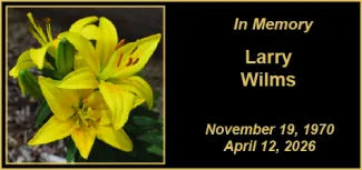 Memorial photo for Larry Wilms