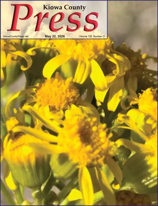 Photo of the week from the May 22, 2026, edition of the Kiowa County Press in Eads, Colorado - Wildflowers providing a burst of color on eastern Colorado’s dry plains. - Chris Sorensen.