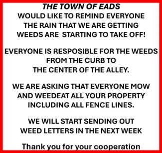 Community - Town of Eads Weed Mowing