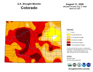 2026-08-14 MAP Colorado Drought Conditions - August 11, 2026 - National Drought Mitigation Center