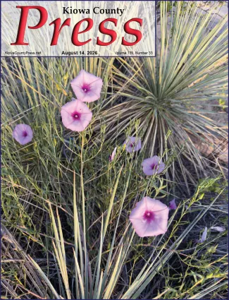 Photo of the week from the August 14, 2026, edition of the Kiowa County Press in Eads, Colorado - Wild morning glories and yucca - Chris Sorensen.