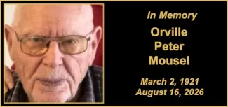 Memorial photo for Orville Peter Mousel