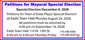 Town of Eads Special Election