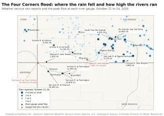 2026-10-25 MAP The Four Corners flood - where the rain fell and how high the rivers ran - KiowaCountyPress.net
