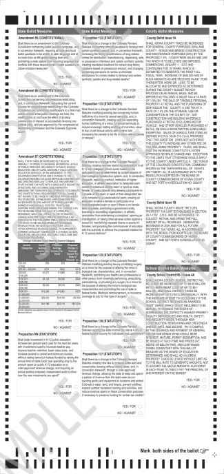 Sample ballot for the November 3, 2026, general election, precinct 4354731002, ballot style 002-2, back