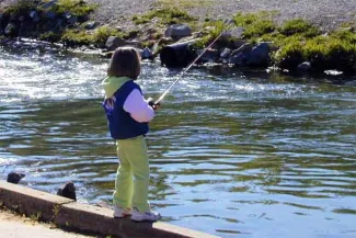 PROMO 64J1 Outdoors - Child Fishing Stream - Wikimedia PROMO Outdoors - Child Fishing Stream - Wikimedia