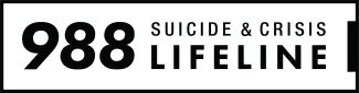 PROMO Health - 988 Suicide and Crisis Lifeline - Black White Horizontal