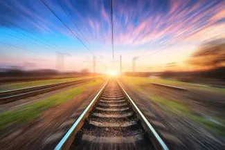 PROMO - 64J1 Transportation - Rail Line Train Track Railroad - iStock - den-belitsky PROMO - 64J1 Transportation - Rail Line Train Track Railroad - iStock - den-belitsky