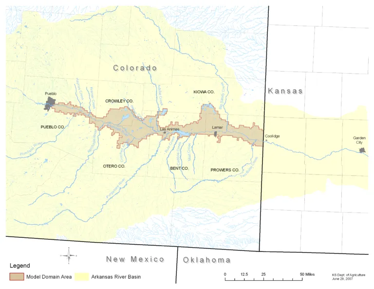 Arkansas River Basin in Colorado and Kansas - Arkansas River Compact Administration