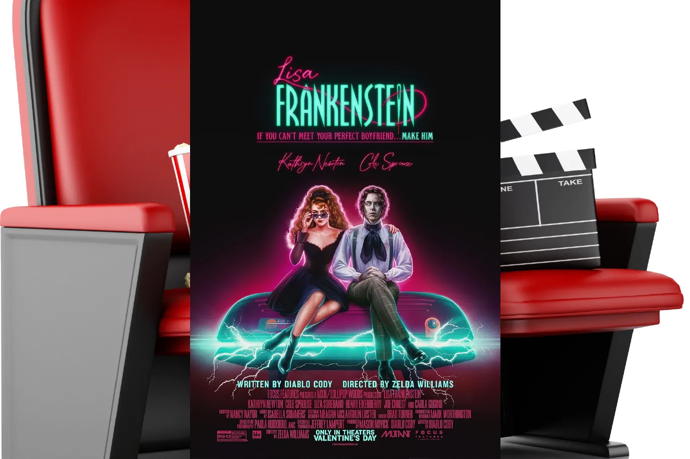 Movie poster for Lisa Frankenstein