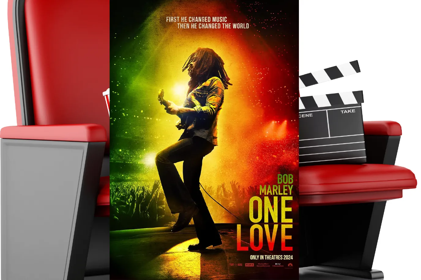 Movie poster for Bob Marley: One Love