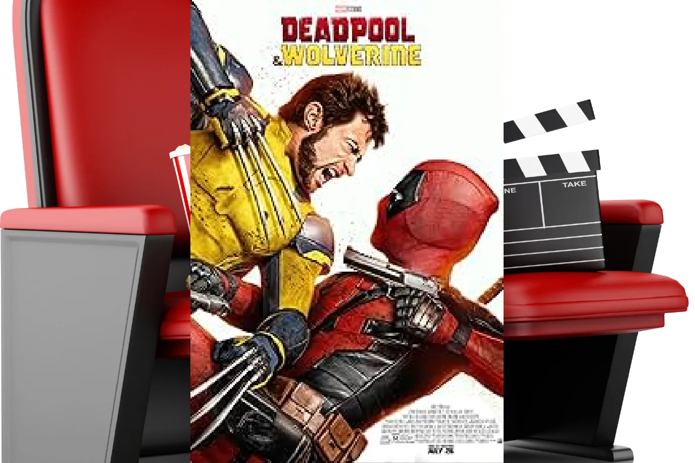 Movie poster for Deadpool and Wolverine