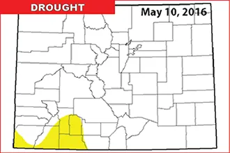 Colorado Drought Map - May 12, 2106