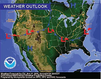 Weather Outlook - June 17, 2016