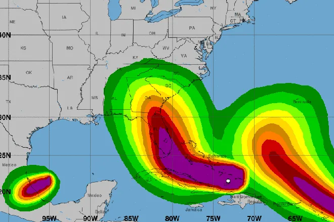 MAP Hurricane Wind Speeds September 8, 2017