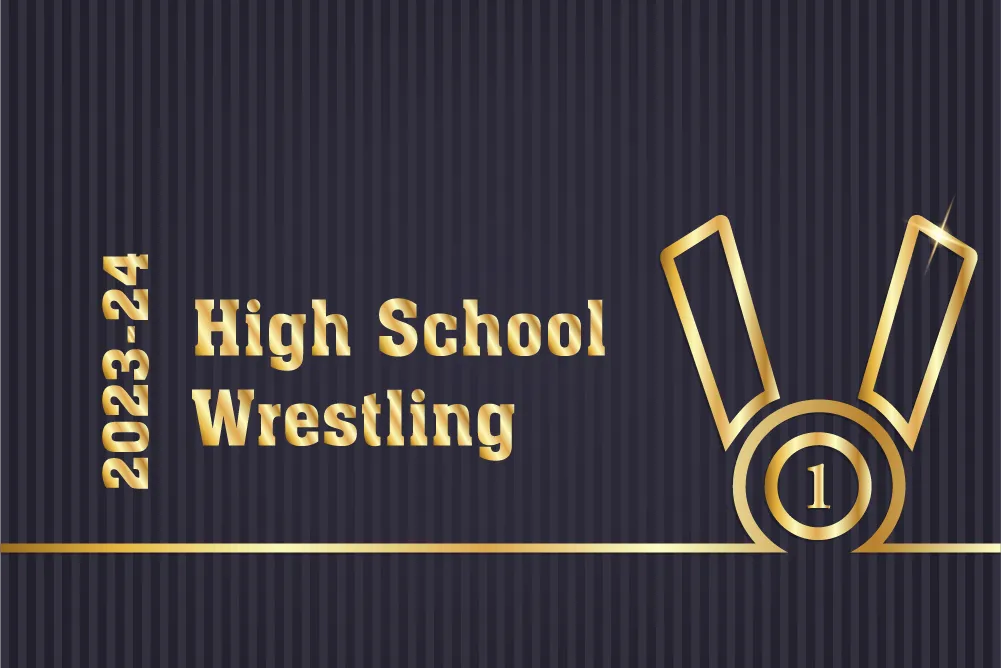 PROMO 64 Sports - Title Card Medal Wrestling - Happy_vector - iStock-1094163384