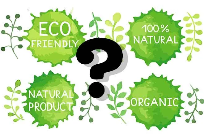 PROMO Environment - Question Mark Eco Friendly Natural Organic Words Logos - iStock - Happiestsim