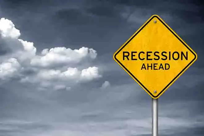 PROMO Economy - Sign Recession Ahead Inflation - iStock - gguy44