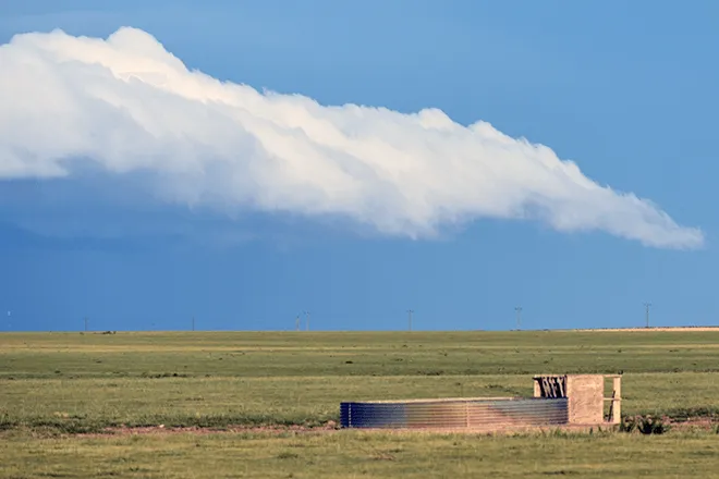 PROMO 64S Agriculture - Stock Tank Field Clouds Prairie Cheyenne County Colorado - Chris Sorensen