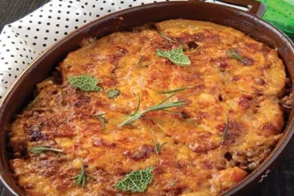 Herbed lentils and rice casserole - USDA Serving pan of herbed lentils and rice casserole