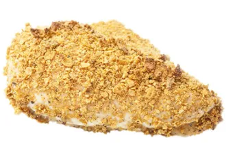 Hot-Wing-Flavored Chicken with Ranch Sauce - USDA Piece of hot-wing-flavored chicken